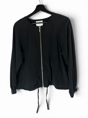 Items Urban Research Black Zip Bomber Jacket Pleated Back Japanese Free Size
